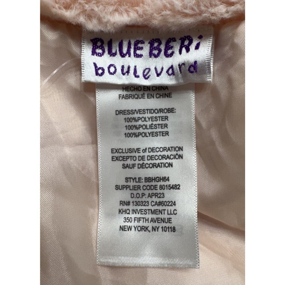 Blueberi Boulevard Coat Dress Girls 24 Months Pink Roses Easter Flower Girl NEW - Picture 5 of 15